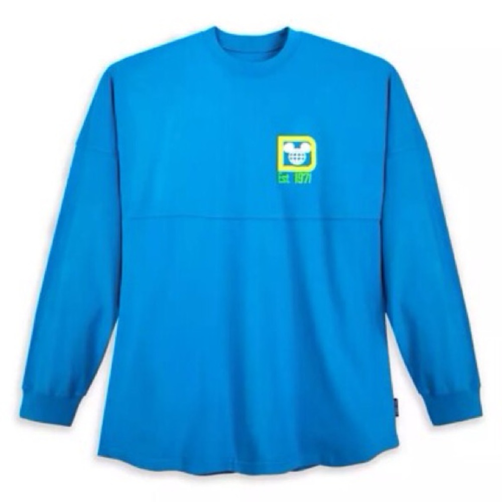 Disney Parks Walt Disney World Neon Blue Spirit Jersey, Adult Size Large, EUC. - Picture 3 of 3